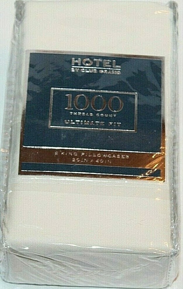 Hotel by Club Grand 1000 TC Ultimate Fit 2 King Pillowcases 