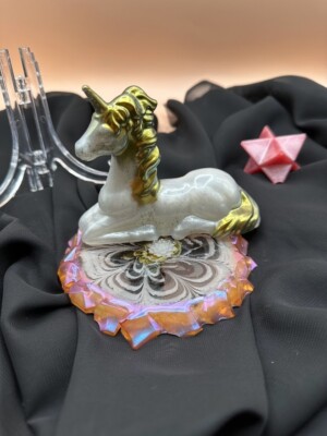 Gold mane palomino unicorn, bloom rock edge for unicorn bed, gorgeous set
