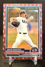 2023 Panini Stars & Stripes USA Baseball #4 Mason Brassfield Red #/149