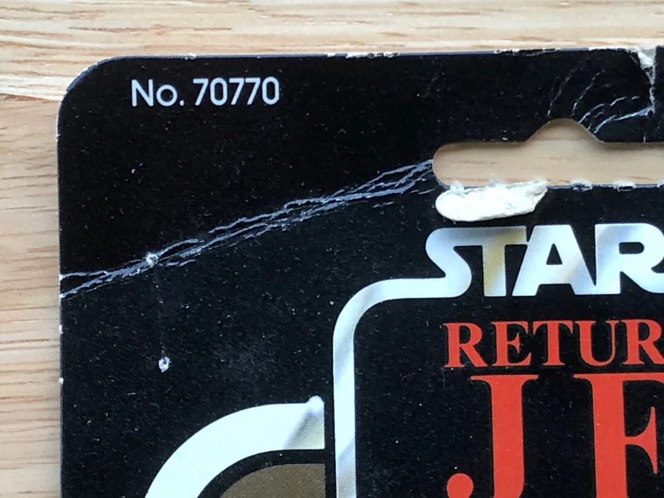 TARJETA FIGURA DE ACCIÓN VINTAGE 1983 KENNER STAR WARS CABEZA DE CALAMAR RETORNO DE LOS JEDI Foto 3 de 4