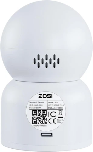 ZOSI Wifi Security Camera CCTV 2.4/5Ghz 2K 3MP 360° Wireless PT Baby Monitor - Picture 8 of 9