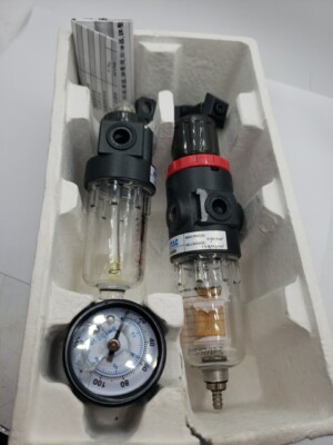 AIRTAC Water Separator Filter AFR-2000 AL-2000 10 W/ Gauge - FOR PARTS - READ!