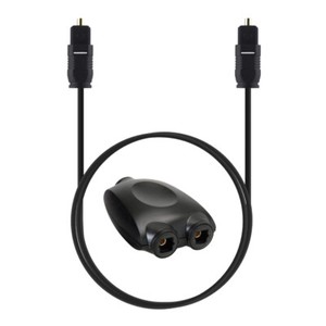 Magideal Toslink Cable Optical SPDIF Digital Audio Y-Splitter Adapter