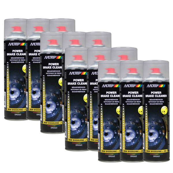 12X 500 Ml Bremsenreiniger Motip FettlöSer Teilereiniger Spray Entfetter Reniger-image