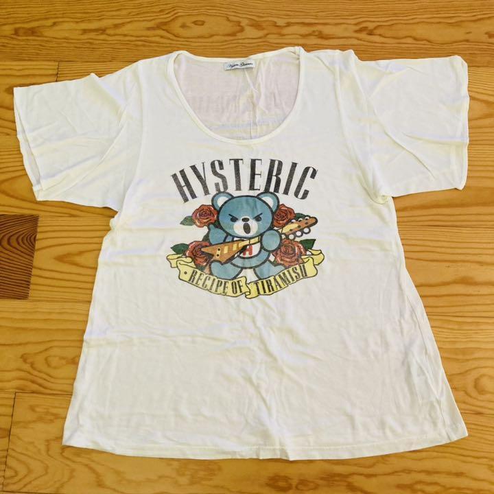 Hysteric Glamour Hysteric Bear White T-shirt FREESIZE Women Hysteric Glamour Hysteric Bear White T-shirt FREESIZE Women