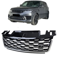Sport Kühlergrill für Range Rover Sport L494 2017-2022 SCHWARZ GLANZ SILBER