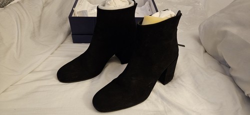 Stuart Weitzman Bacari Damen-Stiefeletten schwarz Wildleder Größe 8,5 - Bild 2 von 9
