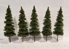 MOOSE CREEK TREES - Fir / Pine Trees (6" x 5 Trees) Model Trees - HO N Z Scale