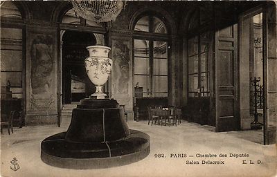 CPA PARIS 7e-Chambre des Députes-Salon Delacroix (327793)