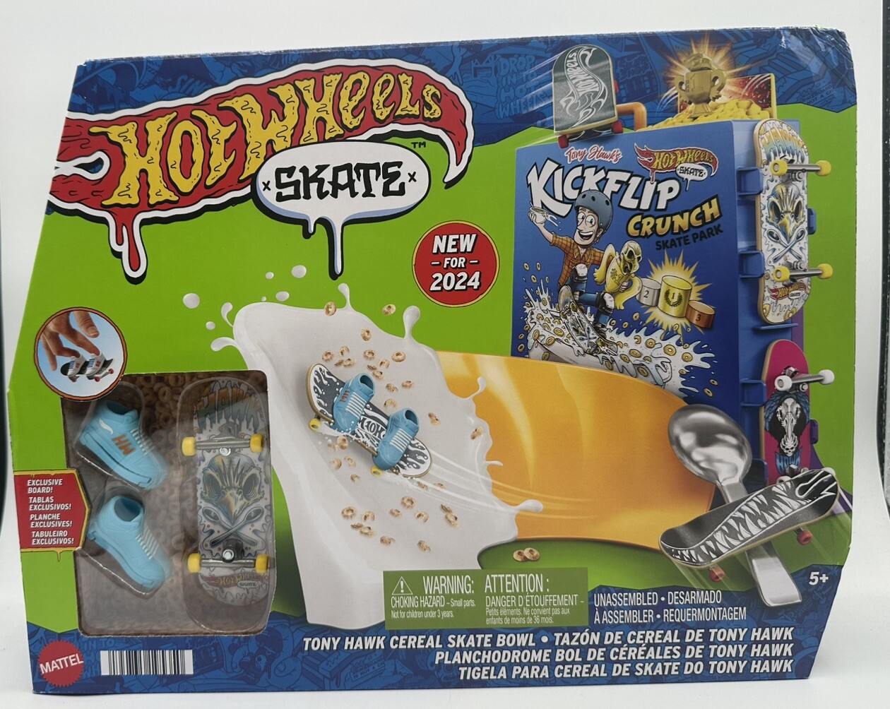 Hot Wheels Tony Hawk Skate Bowl Fingerboard Set 2024 New Release