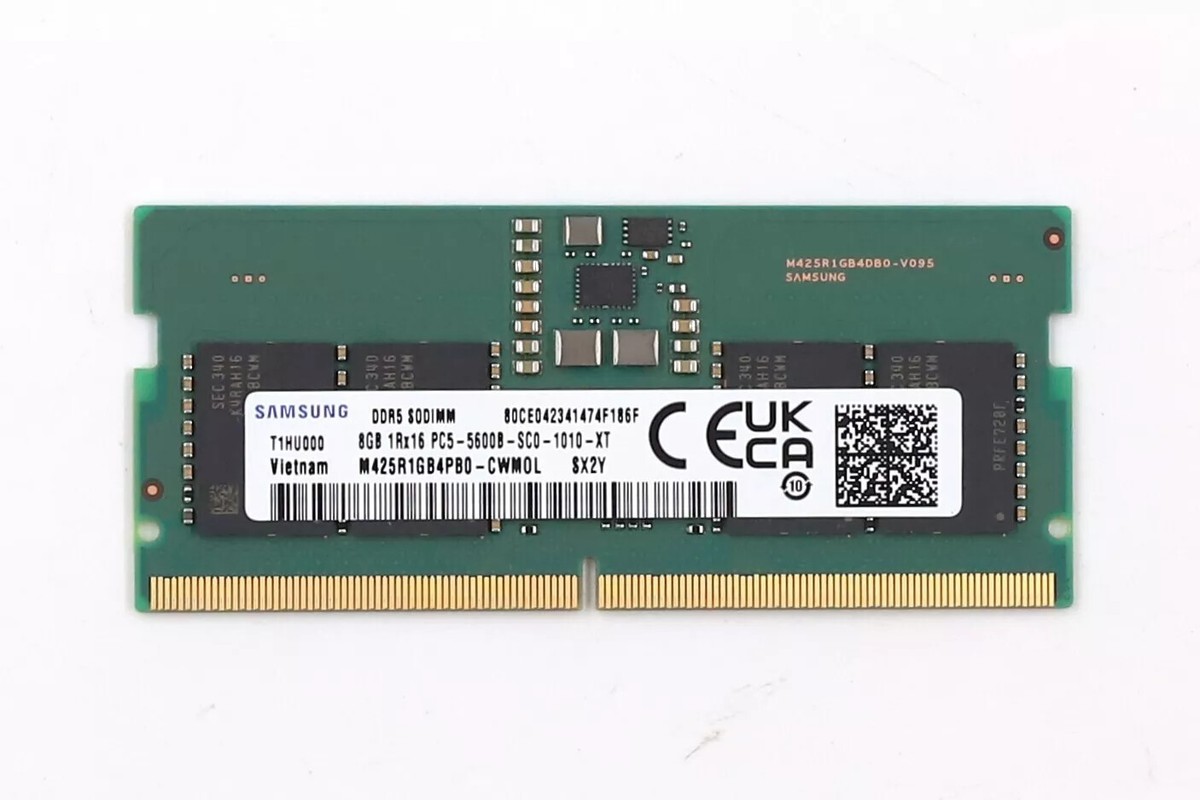 SAMSUNG DDR5 PC5-5600B 8GB ×2 ノートPC用 SAMSUNG 8GB DDR5 5600 Laptop SODIMM RAM 1Rx16 PC5-5600B for