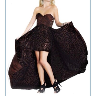 Riva Designs Formal Dress 1pc Seq Taf Hi Lo ) | eBay