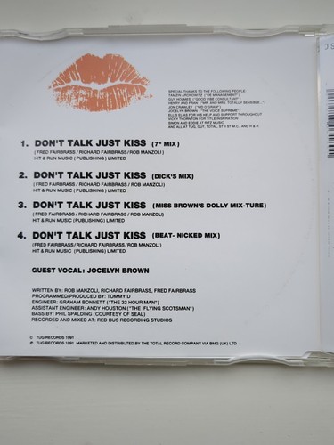 Right Said Fred - Don't Talk Just Kiss (CD, Single) Featuring Jocelyn Brown. - 第 4/4 張圖片
