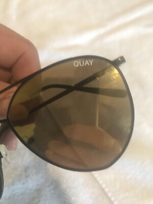 Quay Zig Gold Mirror Sunglasses Quay Australia Zig Metal Pink Mirror Cat Eye Sunglasses | eBay main image 2