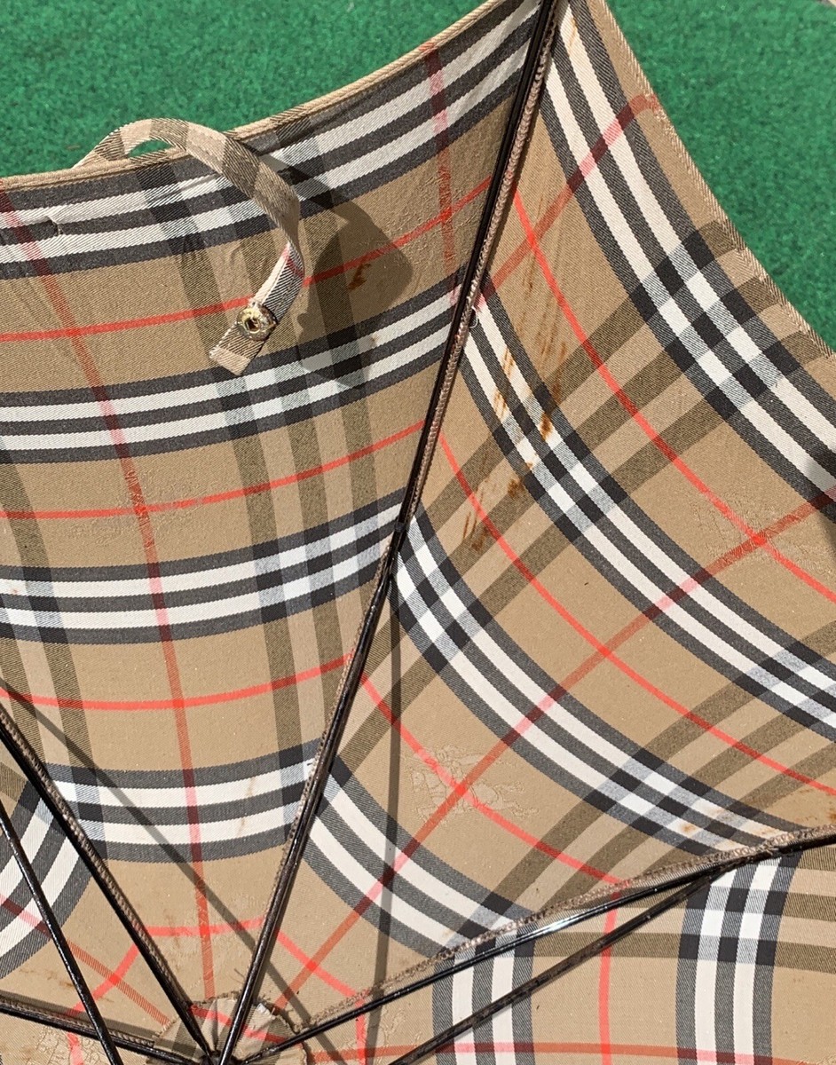 Burberrys 90's ノバチェック オーロラ社製 アンブレラ Burberry Aurora Nova Check Parasol & Umbrella Yellow 72cm
