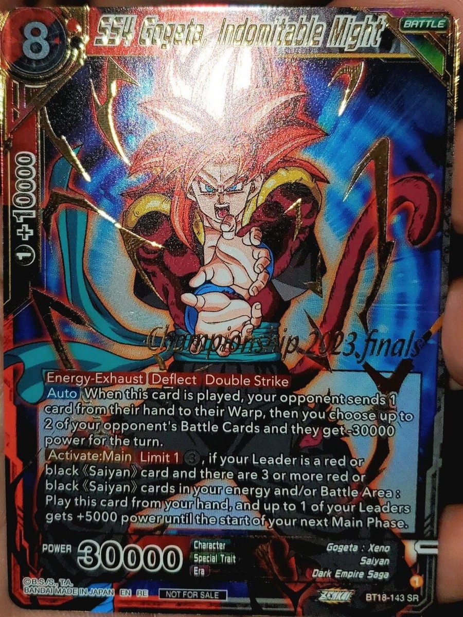 [BGS9.5]ドラゴンボールカードゲーム ゴジータSS4 BT18-143 BGS9.5 Gogeta SS4 BT18-143 Dragon Ball Card Game | eBay