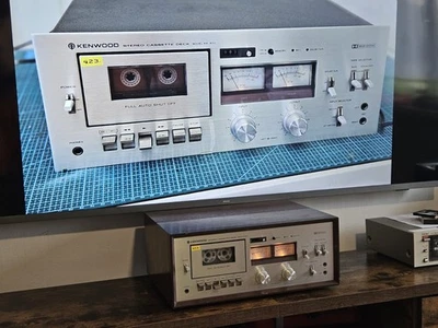 Kenwood KX-830 Stereo Cassette Deck – Sehr selten, im Holzgehäuse, teilweise rev - Bild 1 von 4