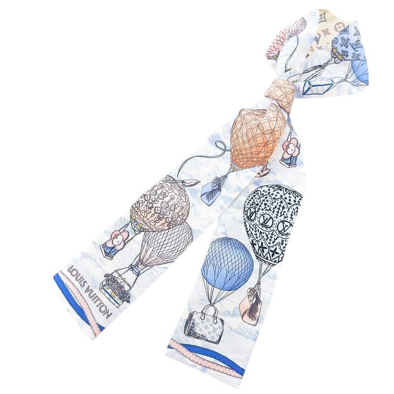Louis Vuitton Bandou Up and Away Hot Air Balloon Silk Scarf