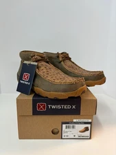 Twisted X Men's Casual Chukka Driving Moc Ostrich Shoes SIZE 8.5