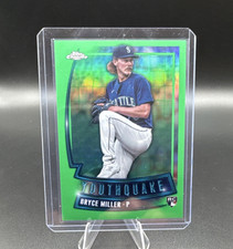 Topps 2023 Chrome Youthquake Green Refractor RC YQ-89 Bryce Miller Mariners
