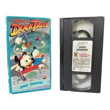 Vtg Disney Ducktales - Space Invaders (VHS 1990) Disney Afternoons Scrooge Toon