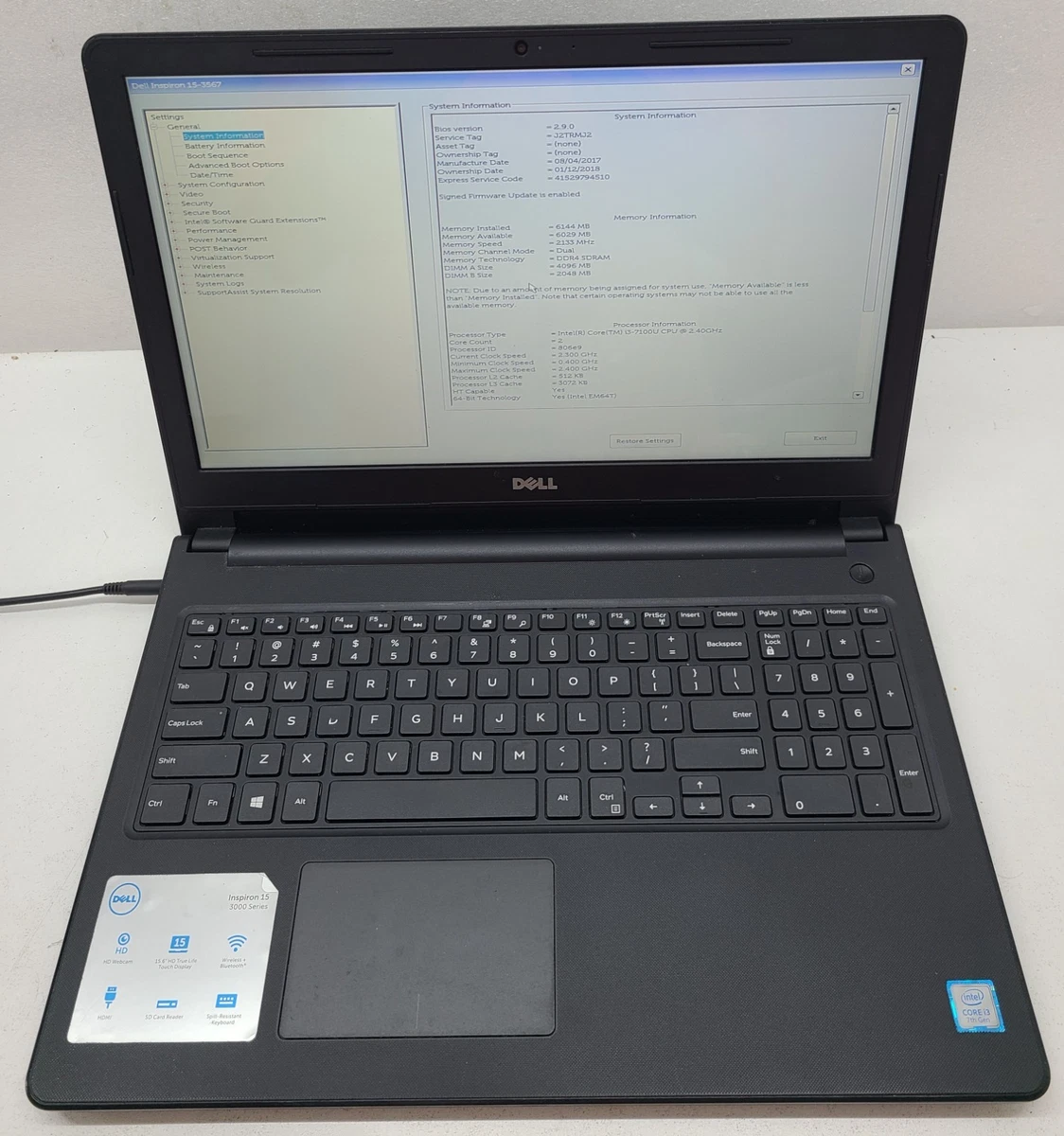 Z8 DELL 15.6型 office/第7世代i3・8GB・SSD256GB Z8 DELL 15.6型 office/第7世代i3・8GB・SSD256GB Dell | DELL 1TB DC15250