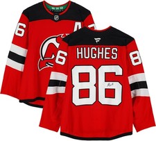 Jack Hughes New Jersey Devils Autographed Red Fanatics Authentic Pro Jersey