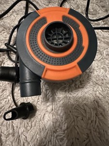 2 Air Mattresses Pumps Bestway Electric Inflator Deflator Pump with 3 Adapters