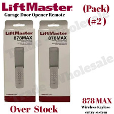 2 Pack LiftMaster 878MAX Garage Door Keypad Wireless and Keyless Entry System