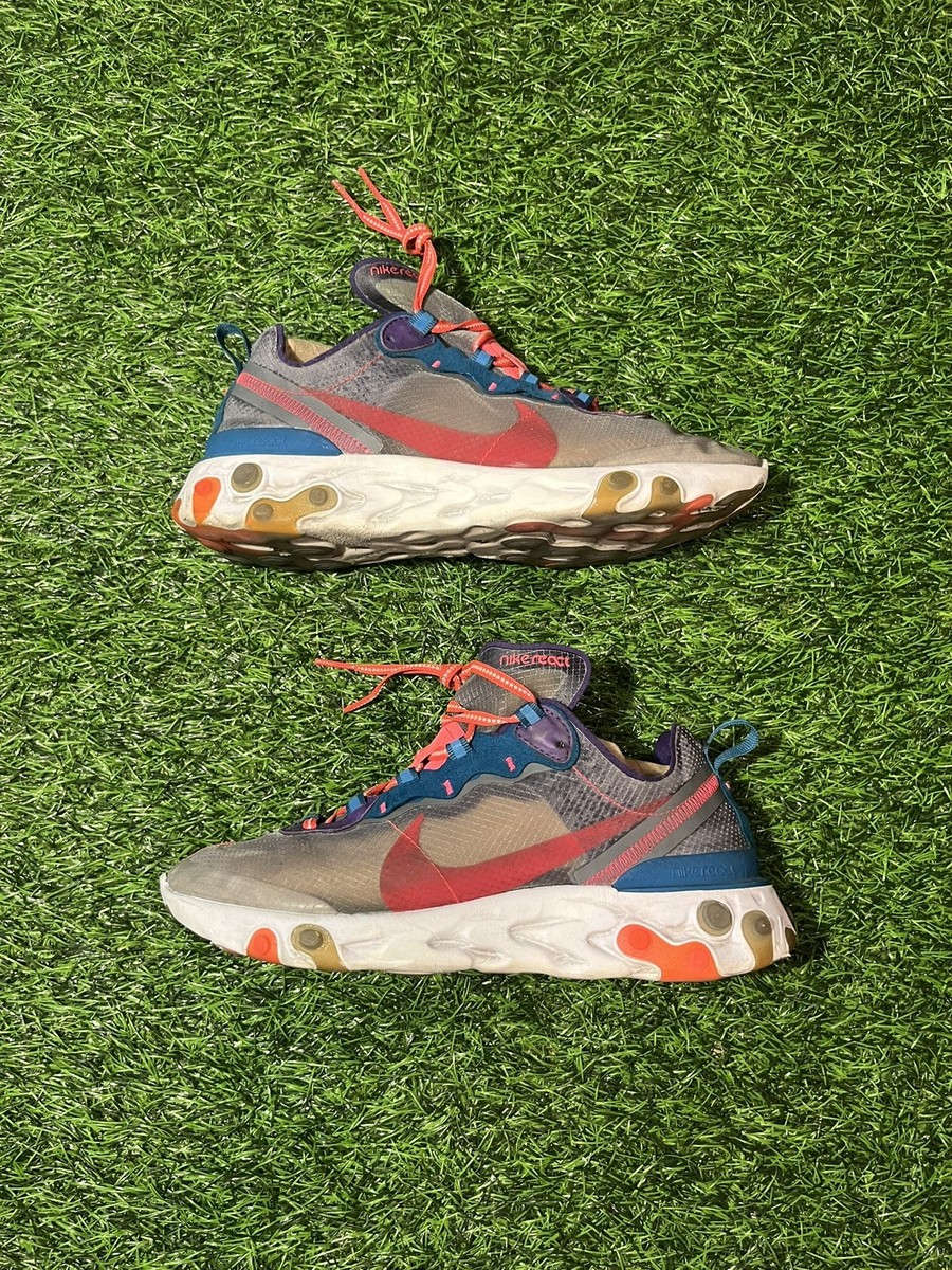 Nike React Element 87 Red Orbit Mesh Lace Up Mens Size 9 | eBay display picture 3