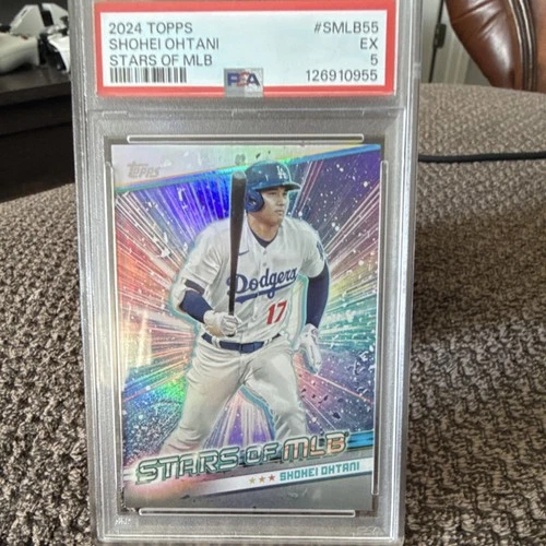 Topps Series 2 Stars of MLB Shohei Ohtani #SMLB-55 PSA 5 Dodgers 2024