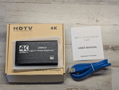 4K Ultra HD USB 3.0 HDTV Video Game Capture Card HDMI Input Output