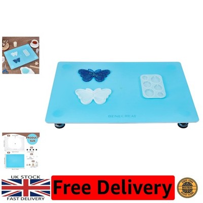 Perfektes Harz Bastelgeschenk: 40x30cm Acryl Nivelliertisch mit Gummimatte