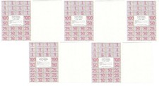 Belarus - 5 pcs x 500 Rubles 1991 - 1992 UNC Consumer card Lemberg-Zp
