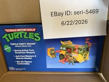 TURTLE PARTY WAGON Teenage Mutant Ninja Turtles Van Playmates Sealed in ship box