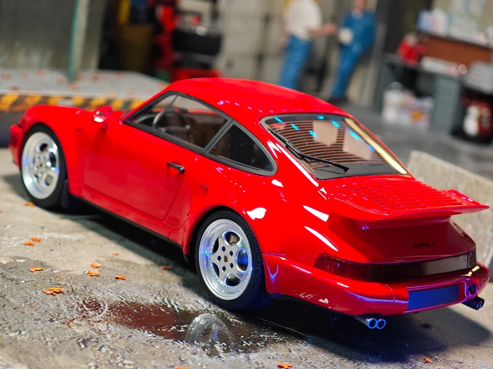 Porsche 911 Turbo S Type 964 Flachbau (1993) Red GT328 - 1/18 - GT Spirit - NEUF - Photo 2/4