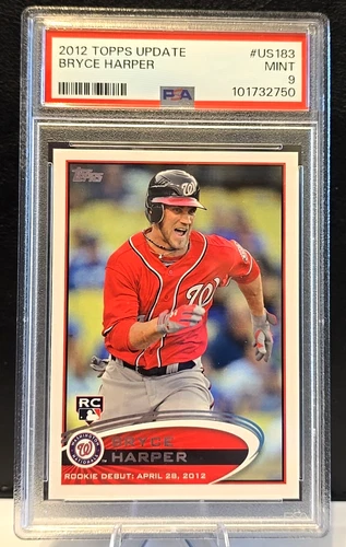 2012 Topps Update BRYCE HARPER # US183 ROOKIE Nationals PSA 9 MINT Phillies