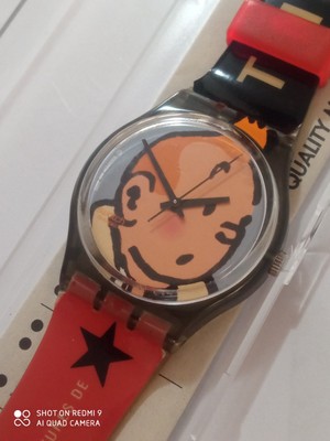 SWATCH GENT 2004 DIE ABENTEUER VON TIN TIN GM165 SELTEN FUNKTIONSTÜCHTIG