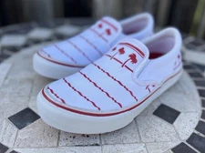 In-N-Out Burger Shoe Slip On Sneakers White/Red Drink Cup Mens US Size 8 Read