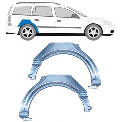 Für Opel Astra G Astra 2 1998-2010 Kombi Radlauf Reparaturblech Kotflügel / Paar