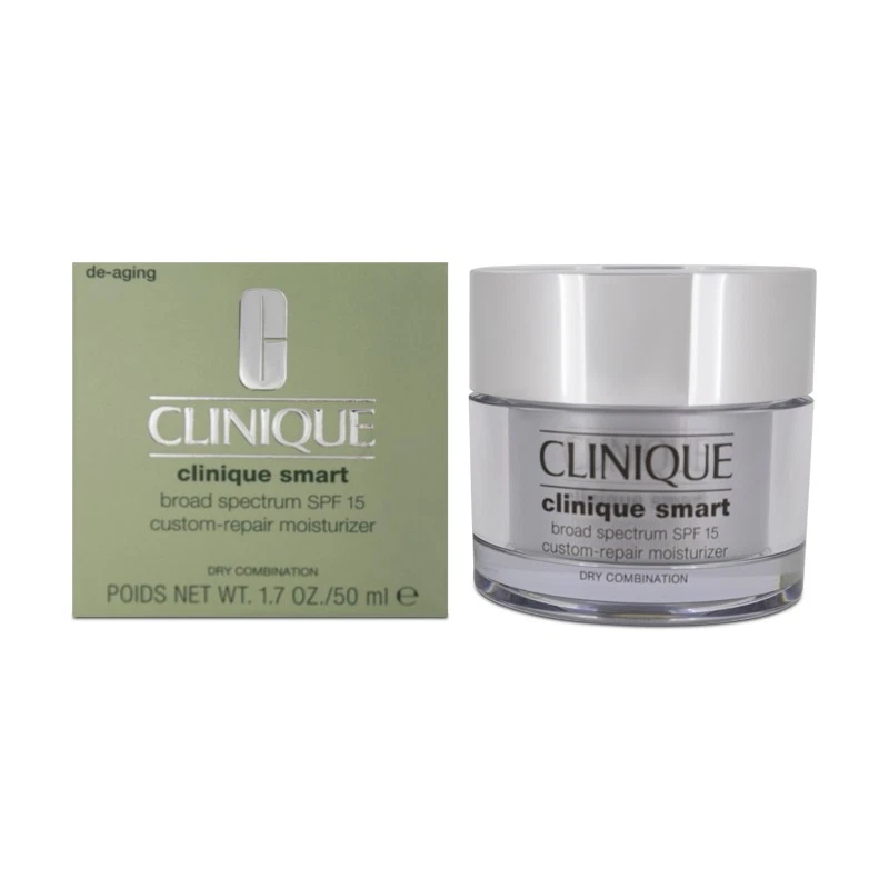 Clinique Cream Smart Custom Repair Moisturiser 50ml SPF15 Dry Combination NEW