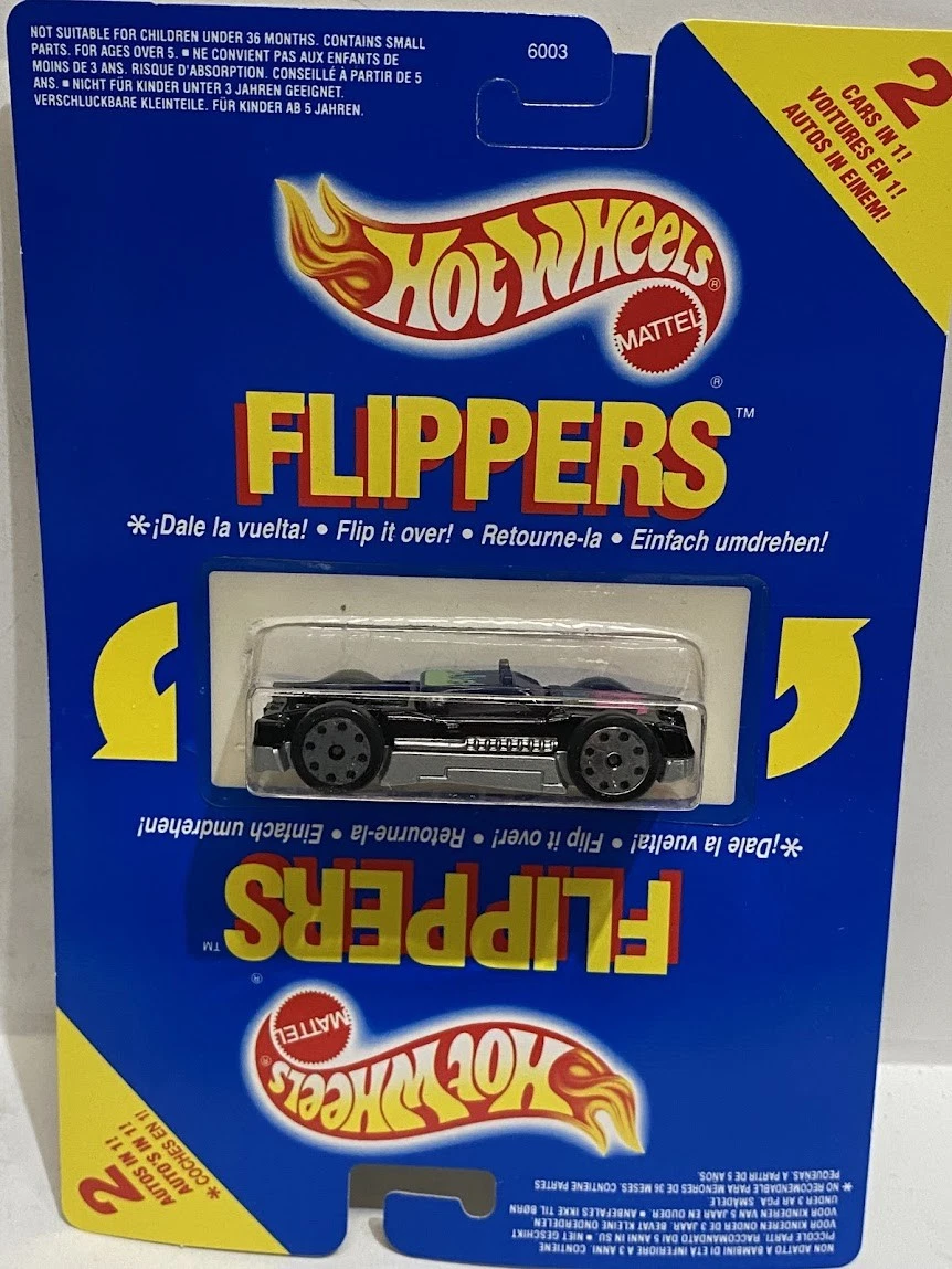 Voiture Miniature Hot Wheels Flippers 6020 - Mattel 1989 - Neuf Sous Blister (NOC)