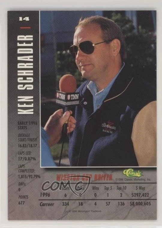 1996 Classic Assets Racing Ken Schrader #14 - Image 2 of 2