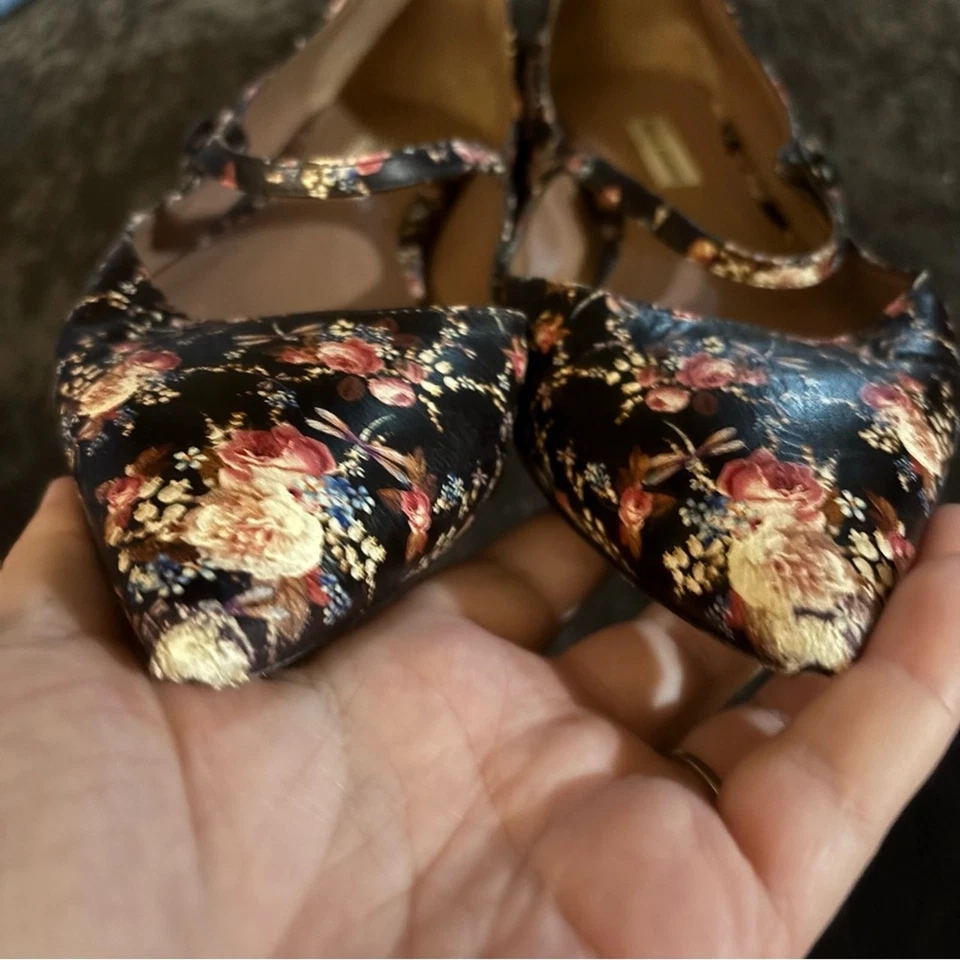 Tabitha Simmons Floral Hermoine Pisos Talla 38.5 Foto 2 de 4