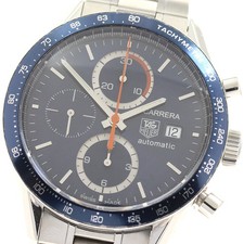 Orologio Uomo Automatico TAG HEUER Carrera CV2015-3 Cronografo Quadrante Navy_935486