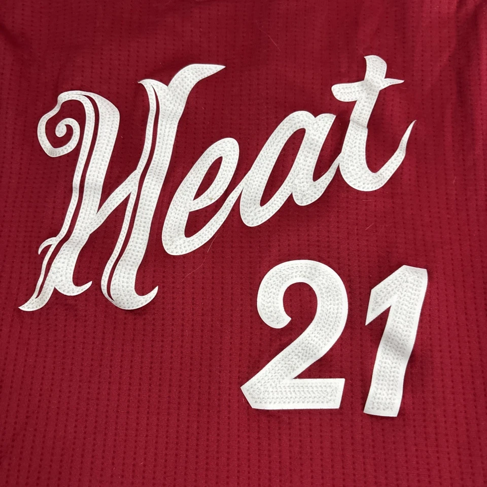 Camiseta Adidas Miami Heat NBA Hombre Grande +2 Navidad Blanco 2016 Navidad Foto 3 de 4