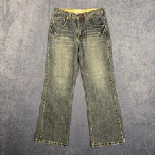 Lee Dungarees Jeans Womens 16 Blue Denim Cotton High Rise Casual Straight Leg