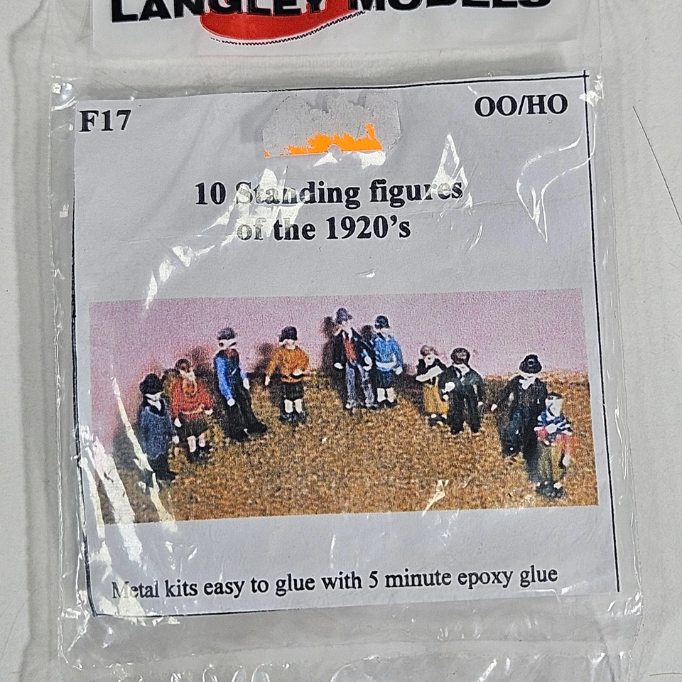 Langley Models F17 10 Standing figures of the 1920's Metal Kit OO/HO Scale Pack. - Image 3 of 4