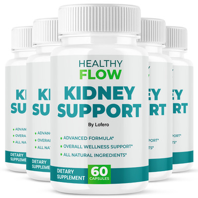 (5 Pack) Healthy Flow Kidney Support Dietary Supplement Support Pills (300Ct)