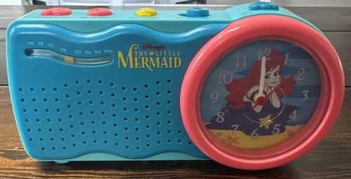 1990s Disney The Little Mermaid Sea Clock Radio Tested Works
